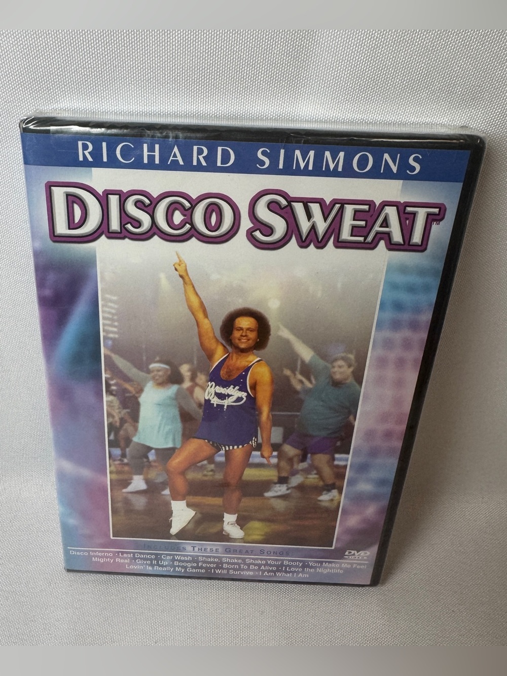 DISCO SWEAT Richard Simmons DVD 2002 Dance Aerobic Workout NEW
